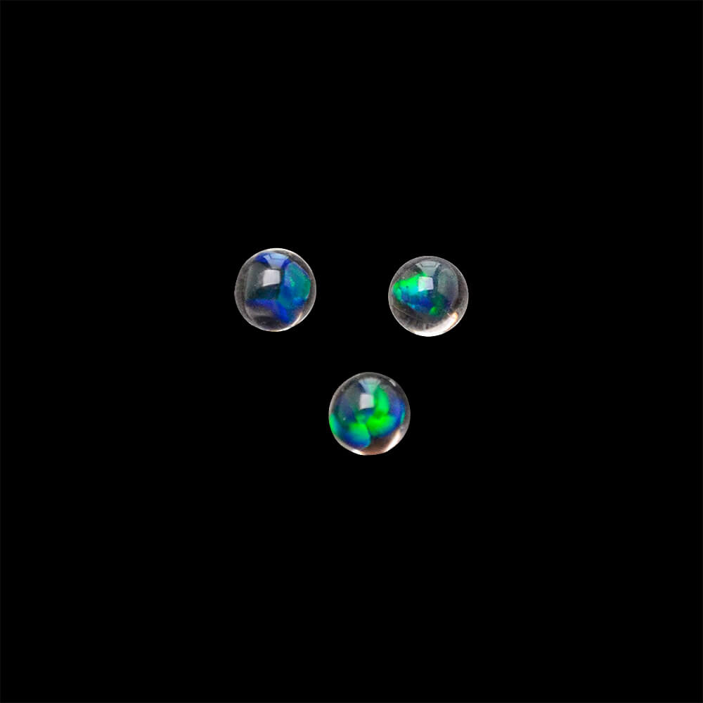Calibear 6mm Opal Terp Pearls 2 Pack heat-resistant opal dab pearls for quartz bangers