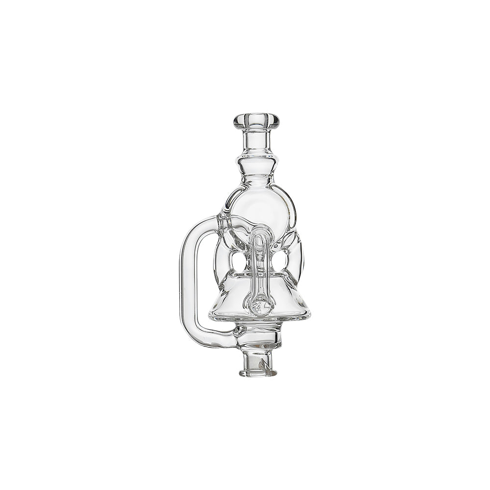 Calibear glass attachment for Puffco Pivot — premium borosilicate glass (in-hand size reference)