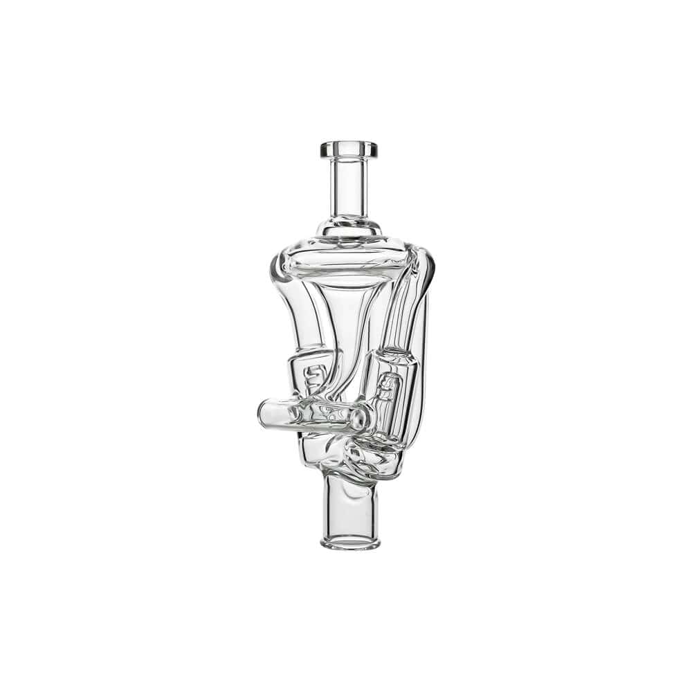 Calibear Ghost2 Dual Jet Recycler Glass Mouthpiece for Dr Dabber Ghost device
Ghost2 recycler glass mouthpiece dual jet airflow glass attachment
Calibear recycler glass top dual jet design for smooth vapor cooling
High airflow recycler glass mouthpiece co