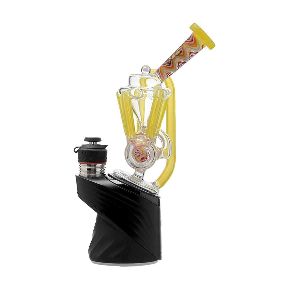 Calibear glass attachment for Puffco Peak — premium borosilicate glass (front view)