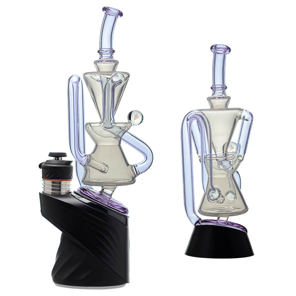 Calibear glass attachment for Puffco Peak — premium borosilicate glass (side profile)