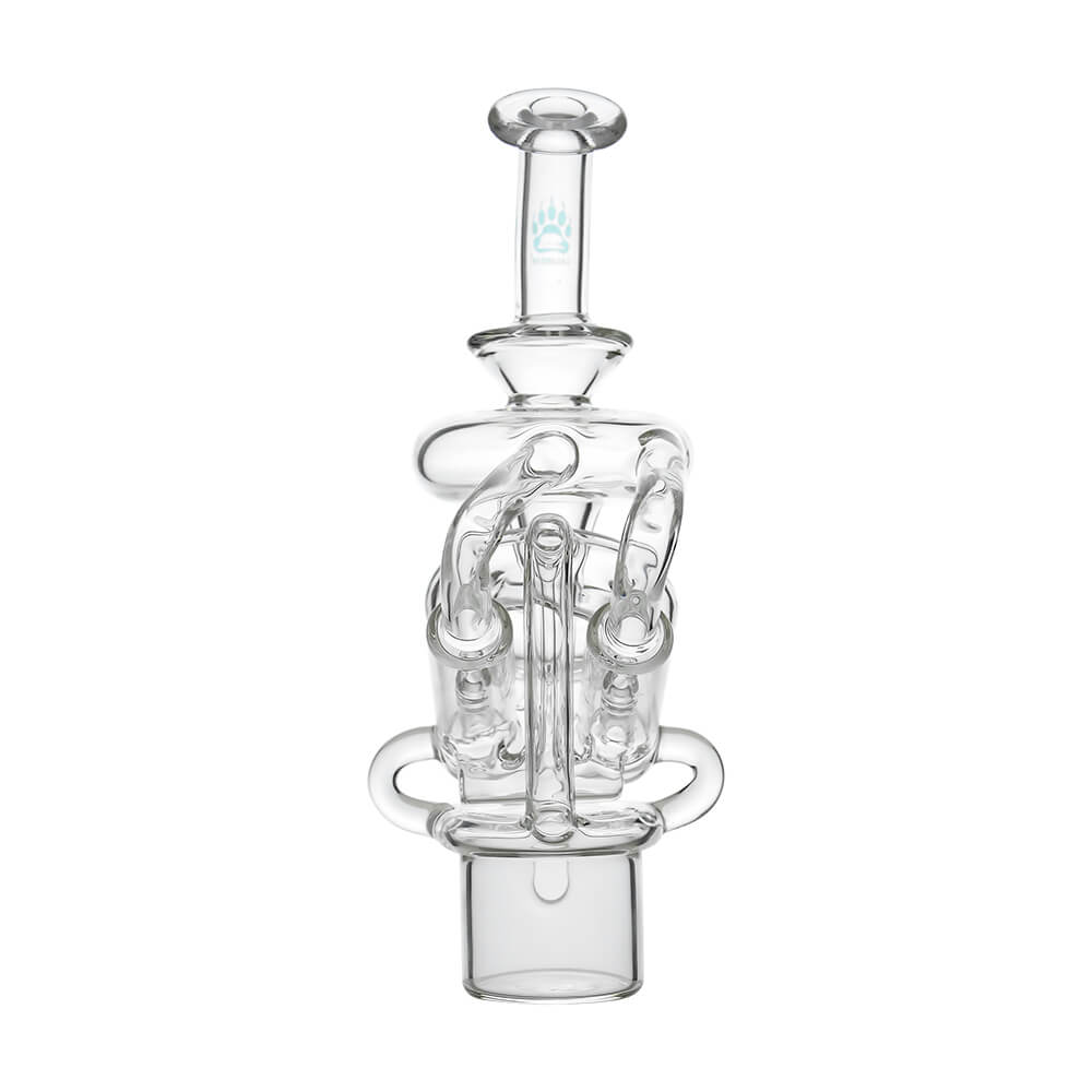 Calibear vortex recycler for Dr. Dabber Switch 2 — spinning tornado water circulation (full product view)