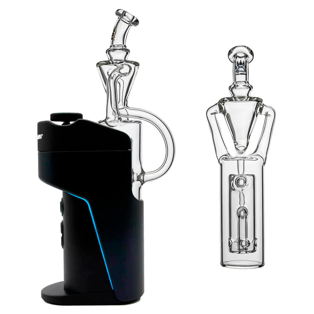 Calibear glass attachment for Dr. Dabber Switch Go — premium borosilicate glass (front view)
