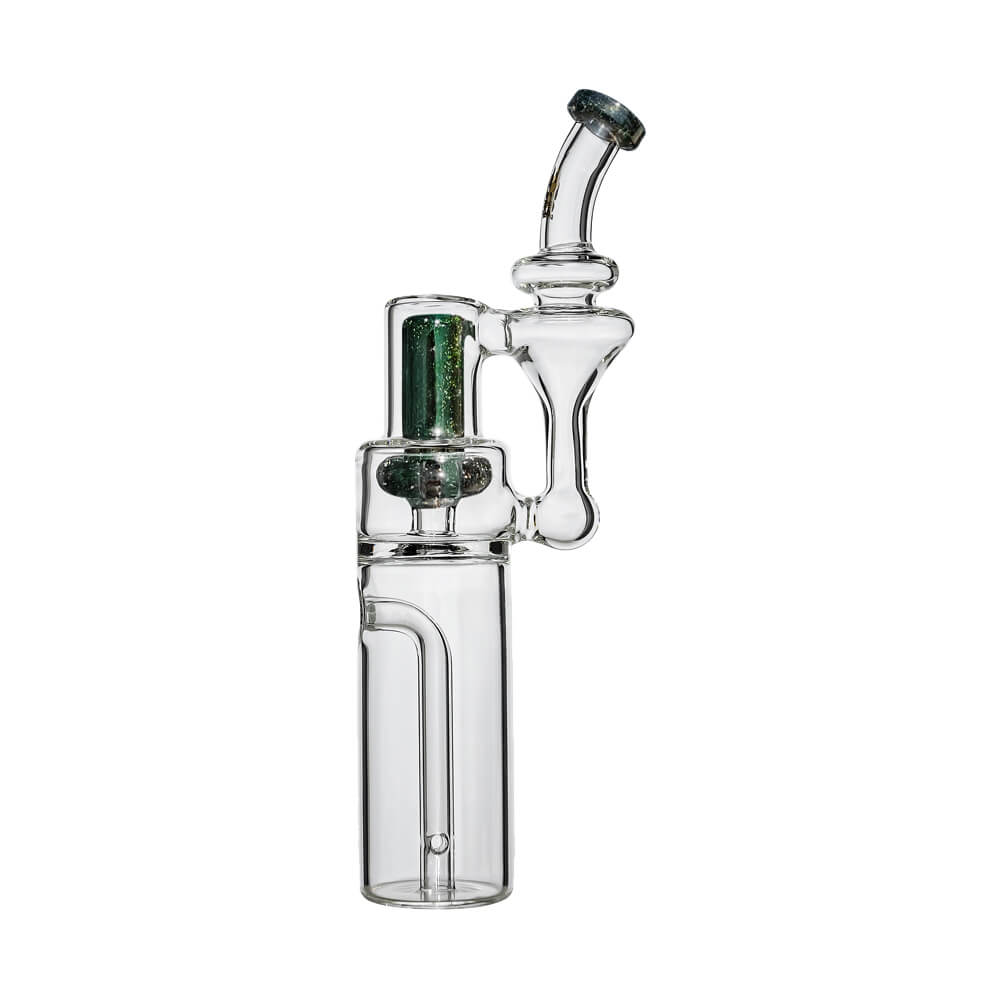 Calibear RBR recycler for Dr. Dabber Switch Go — reverse-flow recycler circulation (close-up detail)