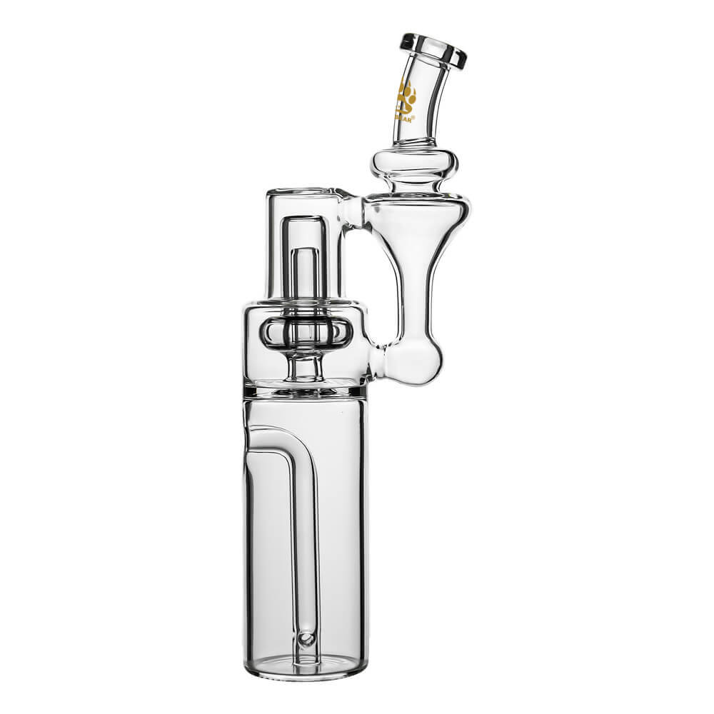 Calibear RBR recycler for Dr. Dabber Switch Go — reverse-flow recycler circulation (connection joint detail)