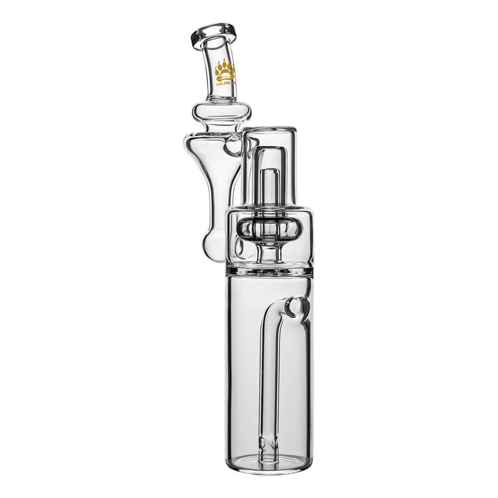 Calibear RBR recycler for Dr. Dabber Switch Go — reverse-flow recycler circulation (lifestyle shot)