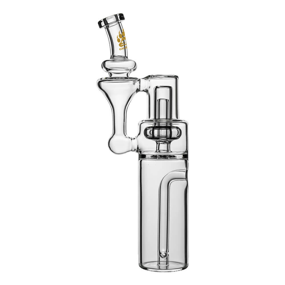 Calibear RBR recycler for Dr. Dabber Switch Go — reverse-flow recycler circulation (front view)