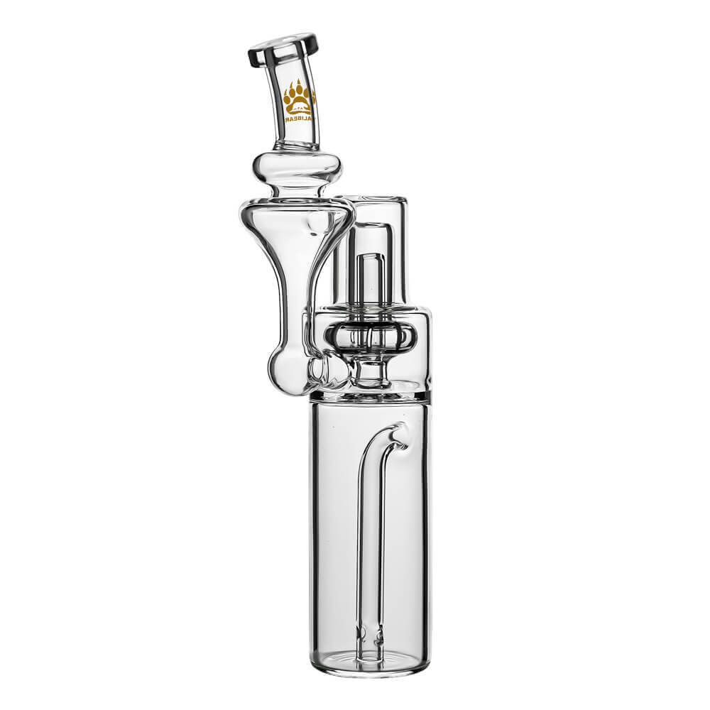 Calibear RBR recycler for Dr. Dabber Switch Go — reverse-flow recycler circulation (side profile)