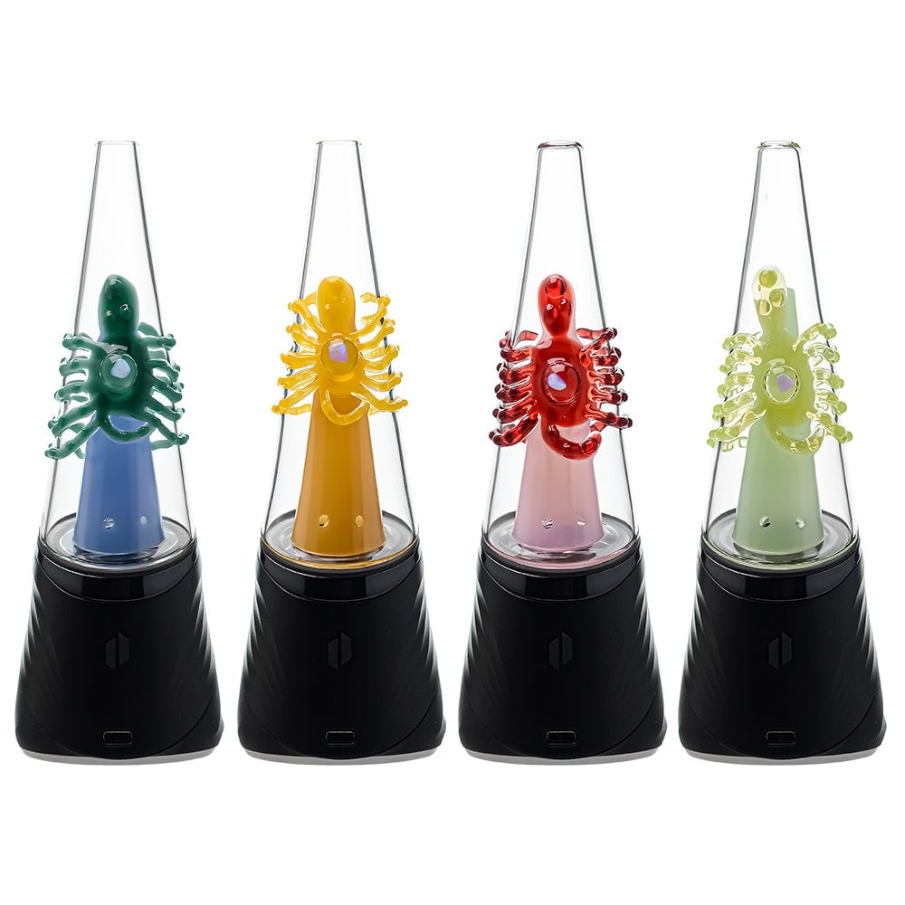 Calibear glass attachment for Puffco Peak — premium borosilicate glass (front view)