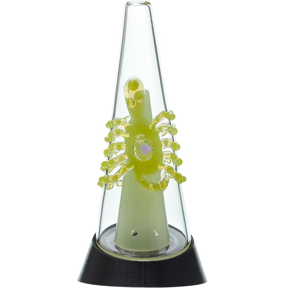 Calibear glass attachment for Puffco Peak — premium borosilicate glass (angle view)