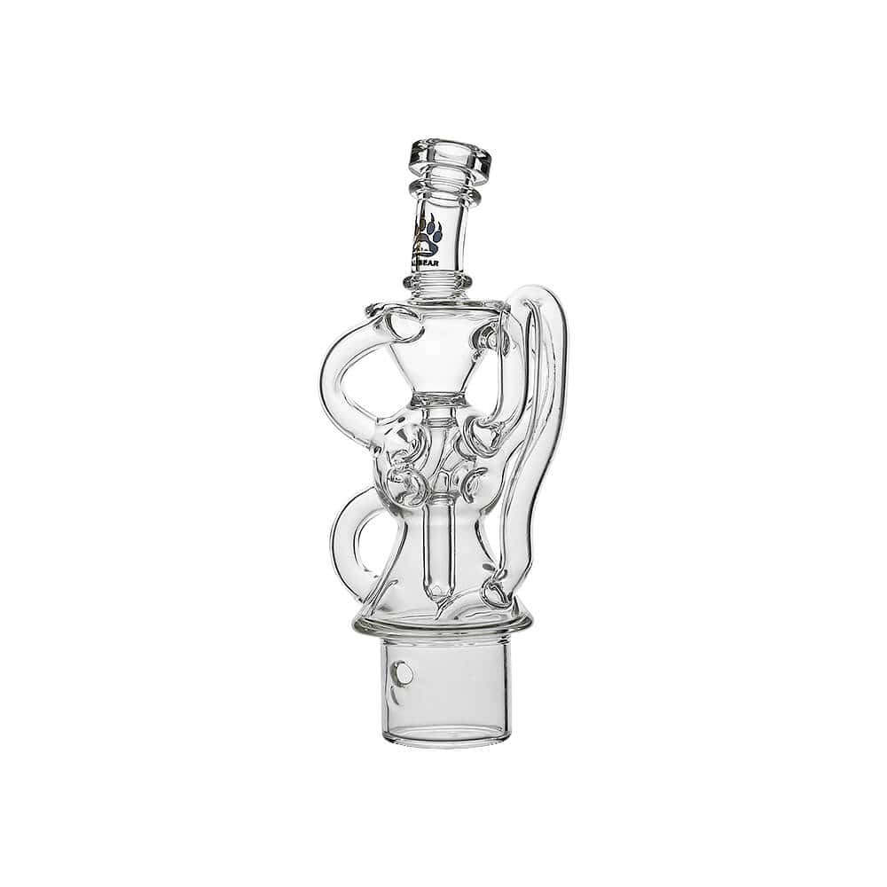 Calibear glass attachment for Dr. Dabber Switch 2 — premium borosilicate glass (connection joint detail)