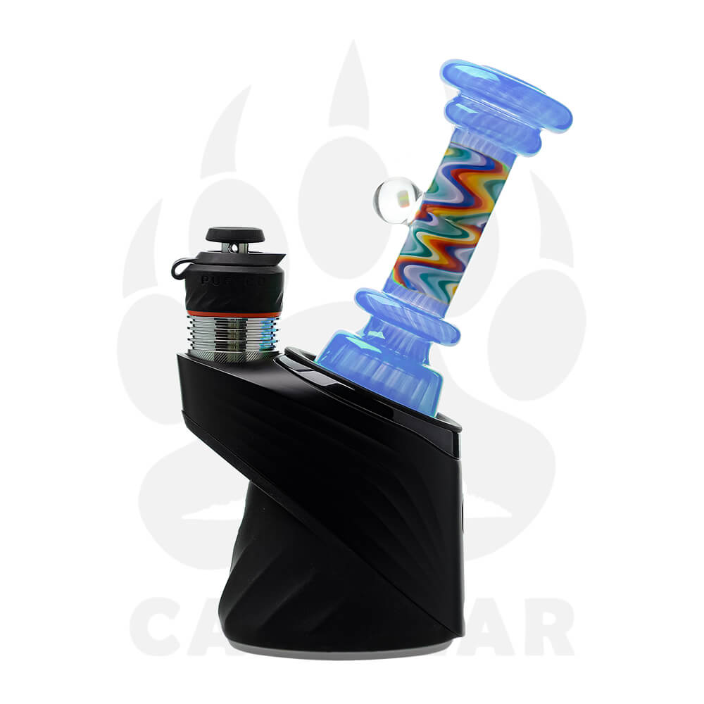 Calibear glass attachment for Puffco Peak โ premium borosilicate glass (in-hand size reference)