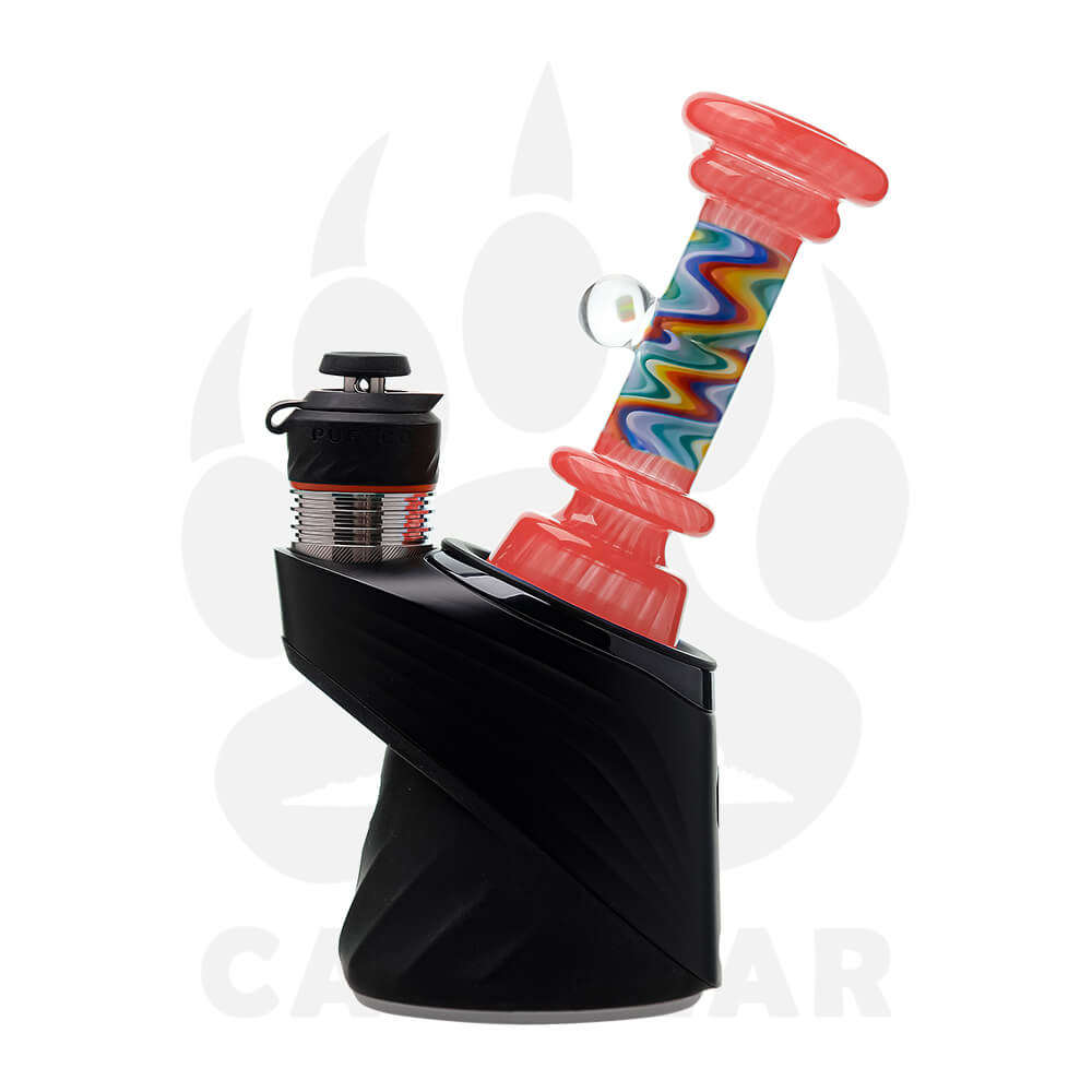 Calibear glass attachment for Puffco Peak โ premium borosilicate glass (in-hand size reference)