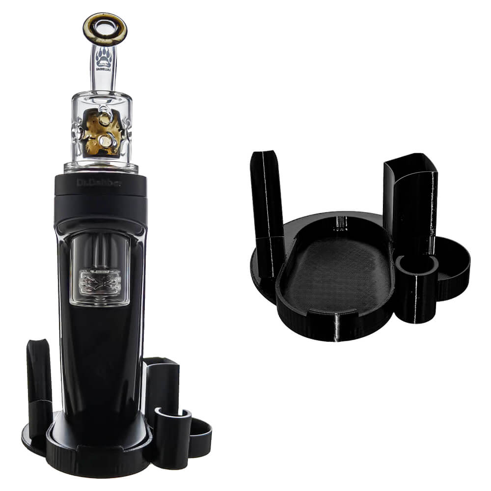 Calibear glass attachment for Dr. Dabber Switch 2 — premium borosilicate glass (front view)