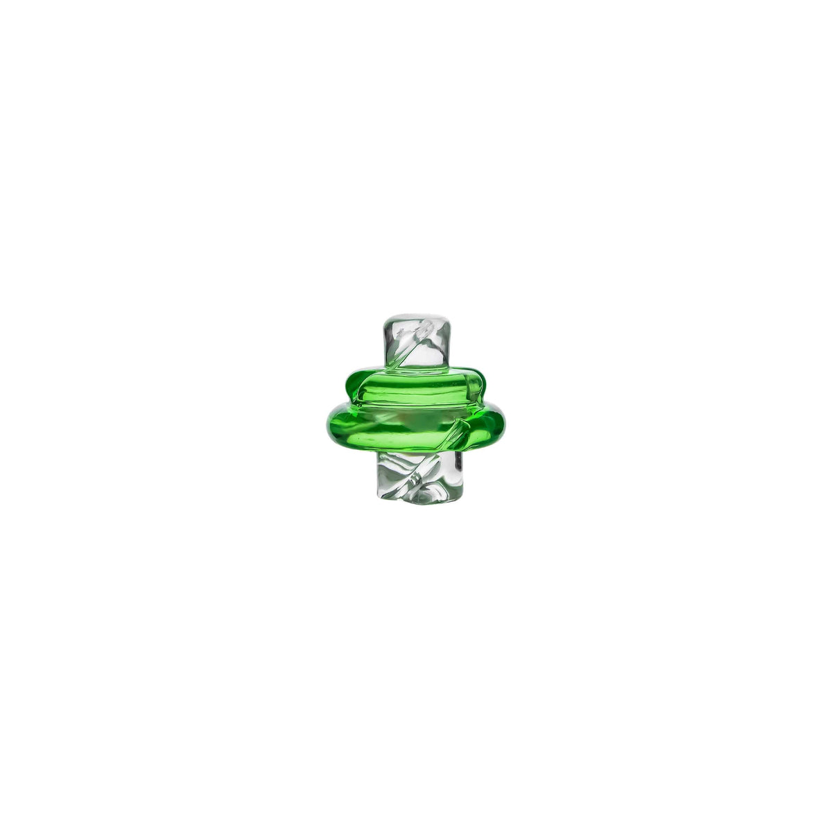 Calibear carb cap for Puffco Peak — directional airflow carb cap, premium materials (side profile)