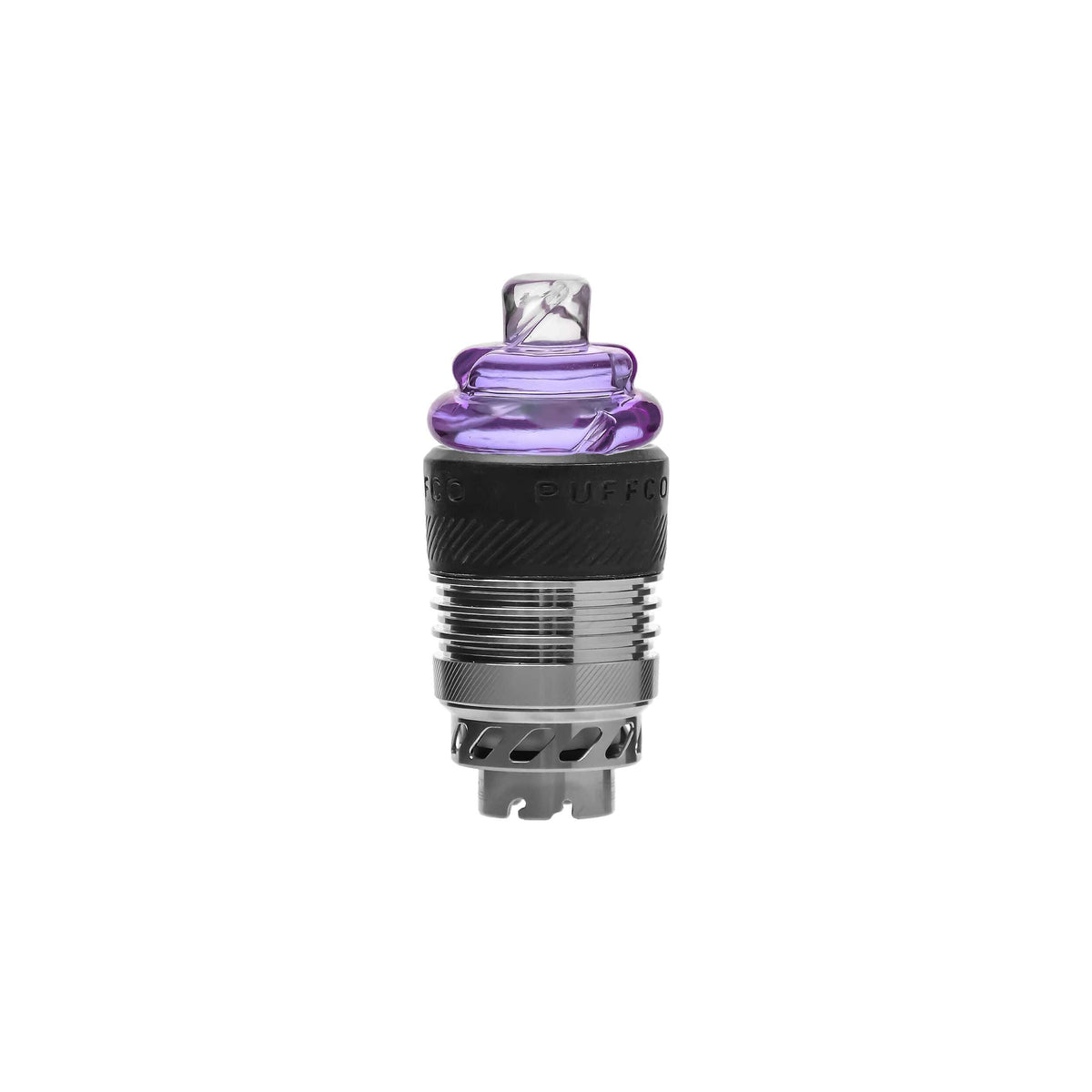 Calibear carb cap for Puffco Peak — directional airflow carb cap, premium materials (connection joint detail)