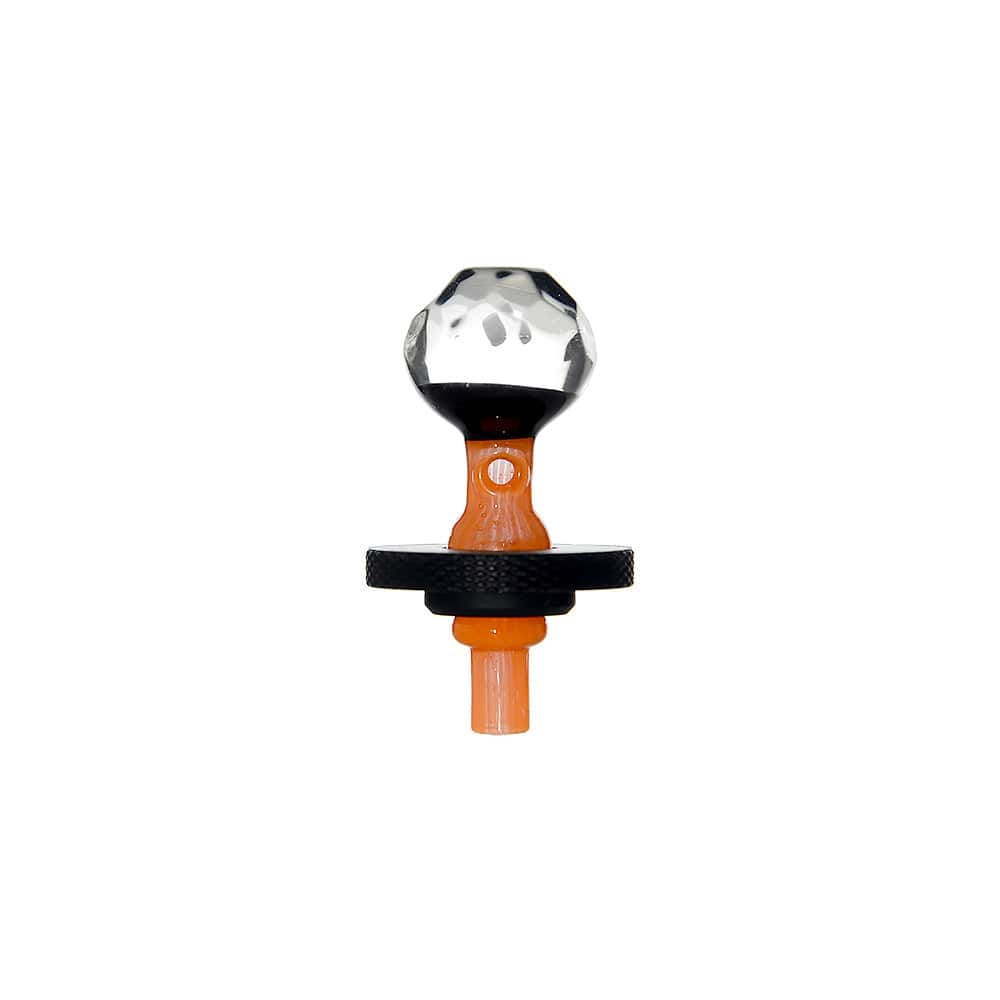Calibear carb cap for Dr. Dabber Switch 2 — directional airflow carb cap, premium materials (in-hand size reference)