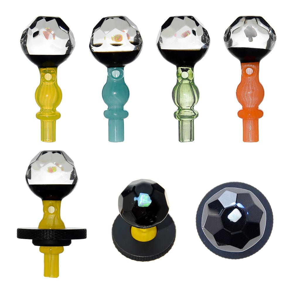 Calibear carb cap for Dr. Dabber Switch 2 — directional airflow carb cap, premium materials (front view)