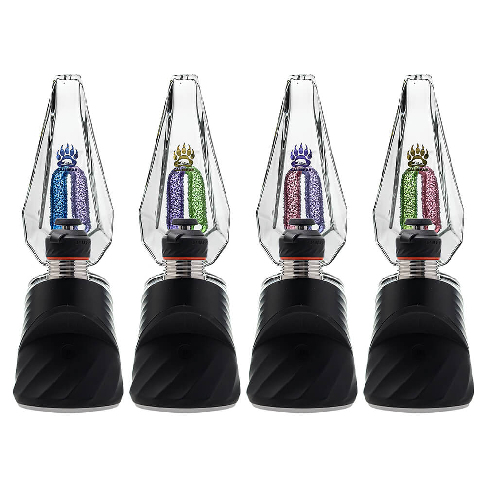 Calibear hexagon perc for Puffco Peak — hexagon gummy percolation (front view)