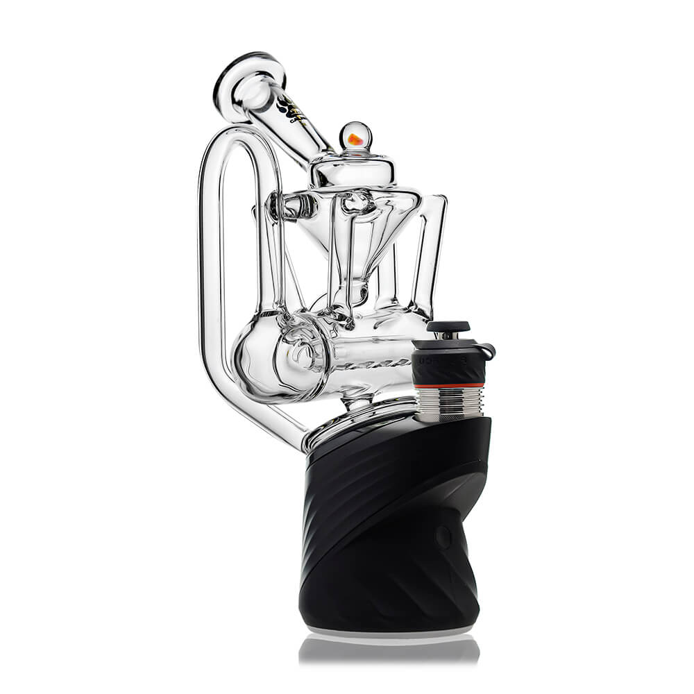 Calibear glass attachment for Puffco Peak — premium borosilicate glass (lifestyle shot)