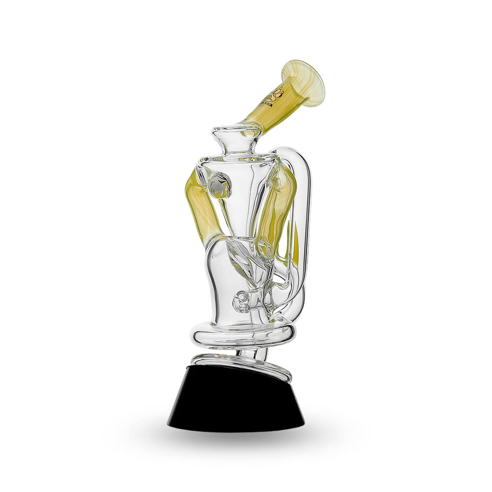 Calibear glass attachment for Puffco Peak — premium borosilicate glass (lifestyle shot)