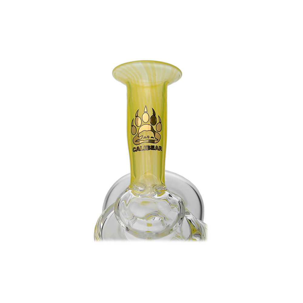Calibear glass attachment for Puffco Peak — premium borosilicate glass (connection joint detail)