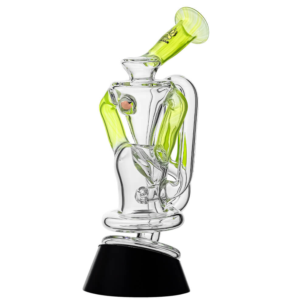 Calibear glass attachment for Puffco Peak — premium borosilicate glass (lifestyle shot)
