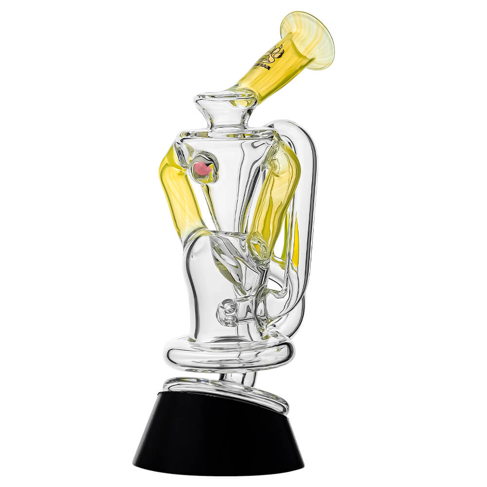 Calibear glass attachment for Puffco Peak — premium borosilicate glass (connection joint detail)
