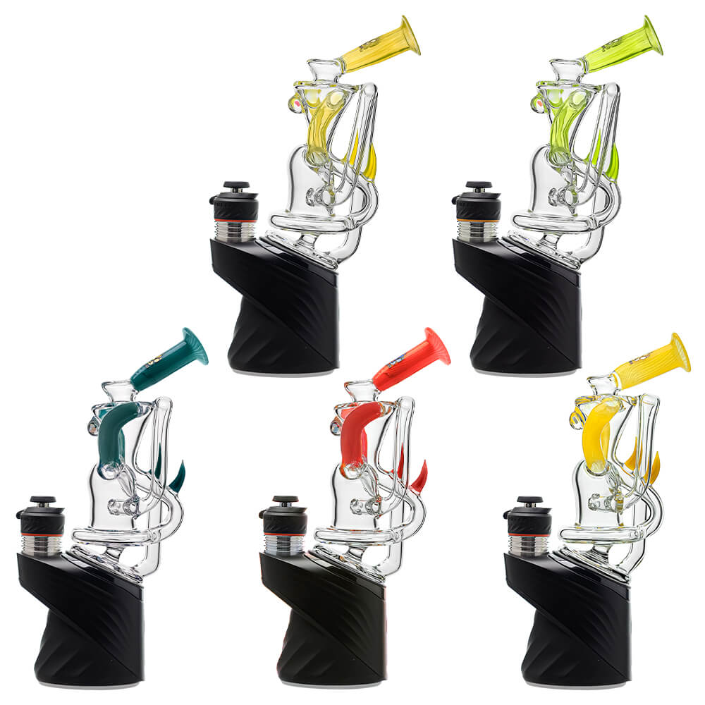 Calibear glass attachment for Puffco Peak — premium borosilicate glass (front view)
