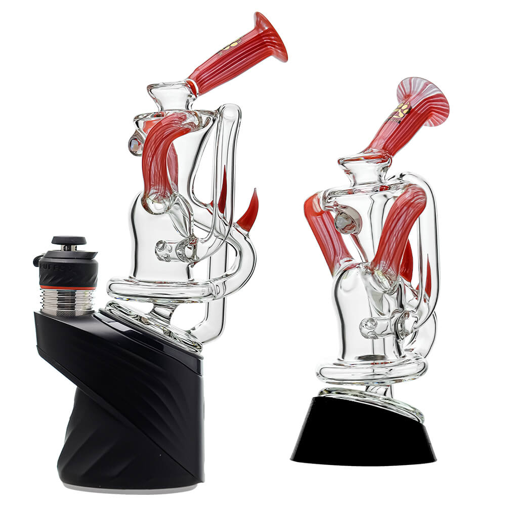 Calibear glass attachment for Puffco Peak — premium borosilicate glass (full product view)