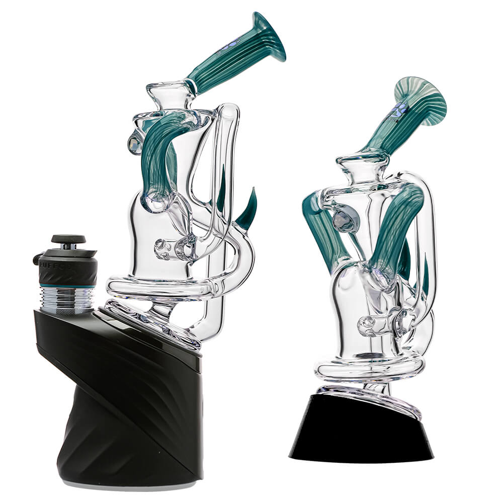 Calibear glass attachment for Puffco Peak — premium borosilicate glass (front view)