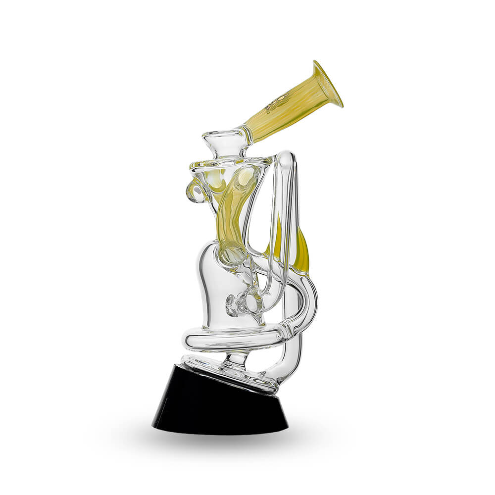 Calibear glass attachment for Puffco Peak — premium borosilicate glass (packaging view)