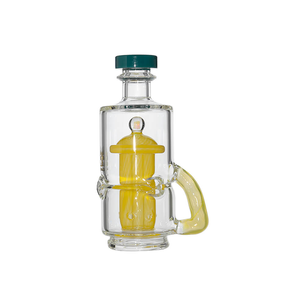 Calibear glass attachment for Puffco Peak — premium borosilicate glass (percolator detail)