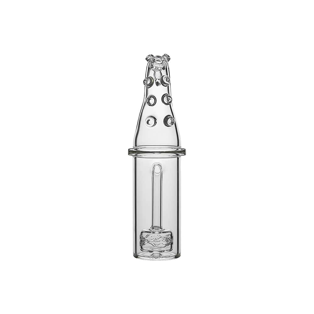 Calibear Octopus Tentacle glass attachment for Dr. Dabber Switch 2 featuring a clear glass matrix percolator and a detailed octopus tentacle mouthpiece with textured suction cups.