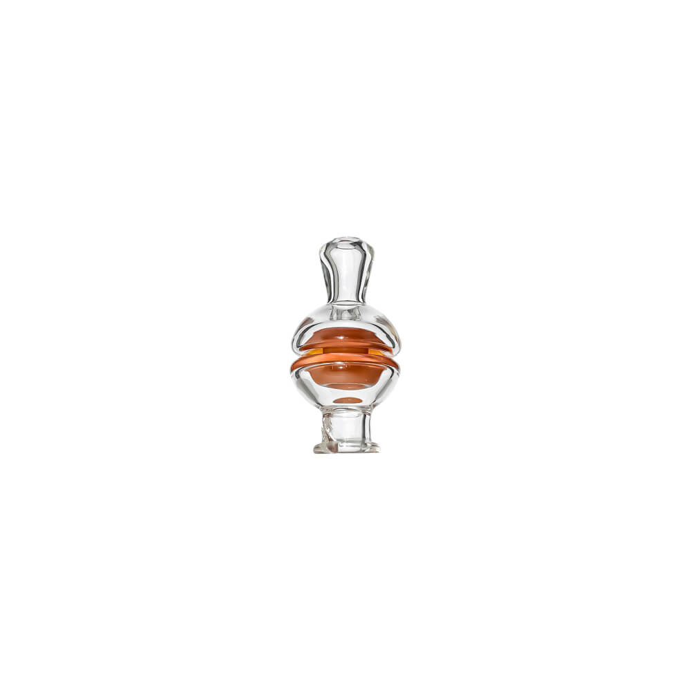 CaliBear premium clear YOYO glass mouthpiece attachment for Puffco Pivot handheld vaporizer.