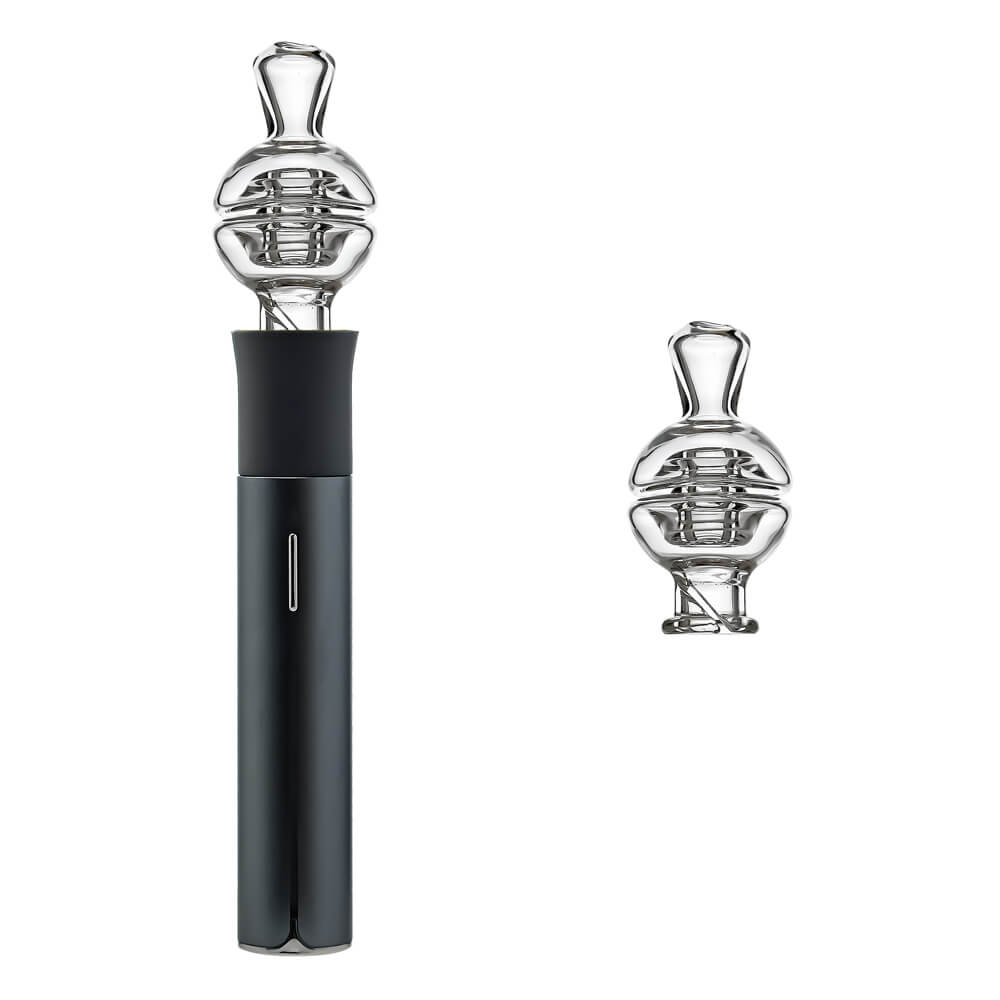 Calibear glass mouthpiece for Puffco Pivot — premium borosilicate glass (side profile)