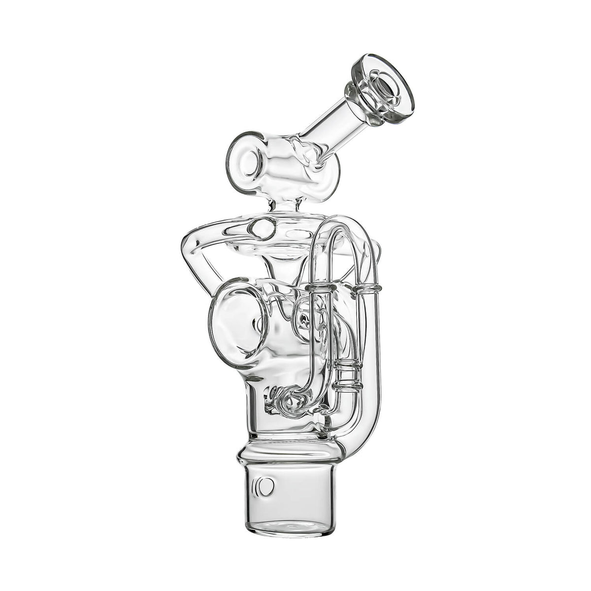 Calibear Swiss recycler for Dr. Dabber Switch 2 — Swiss-hole percolation (lifestyle shot)
