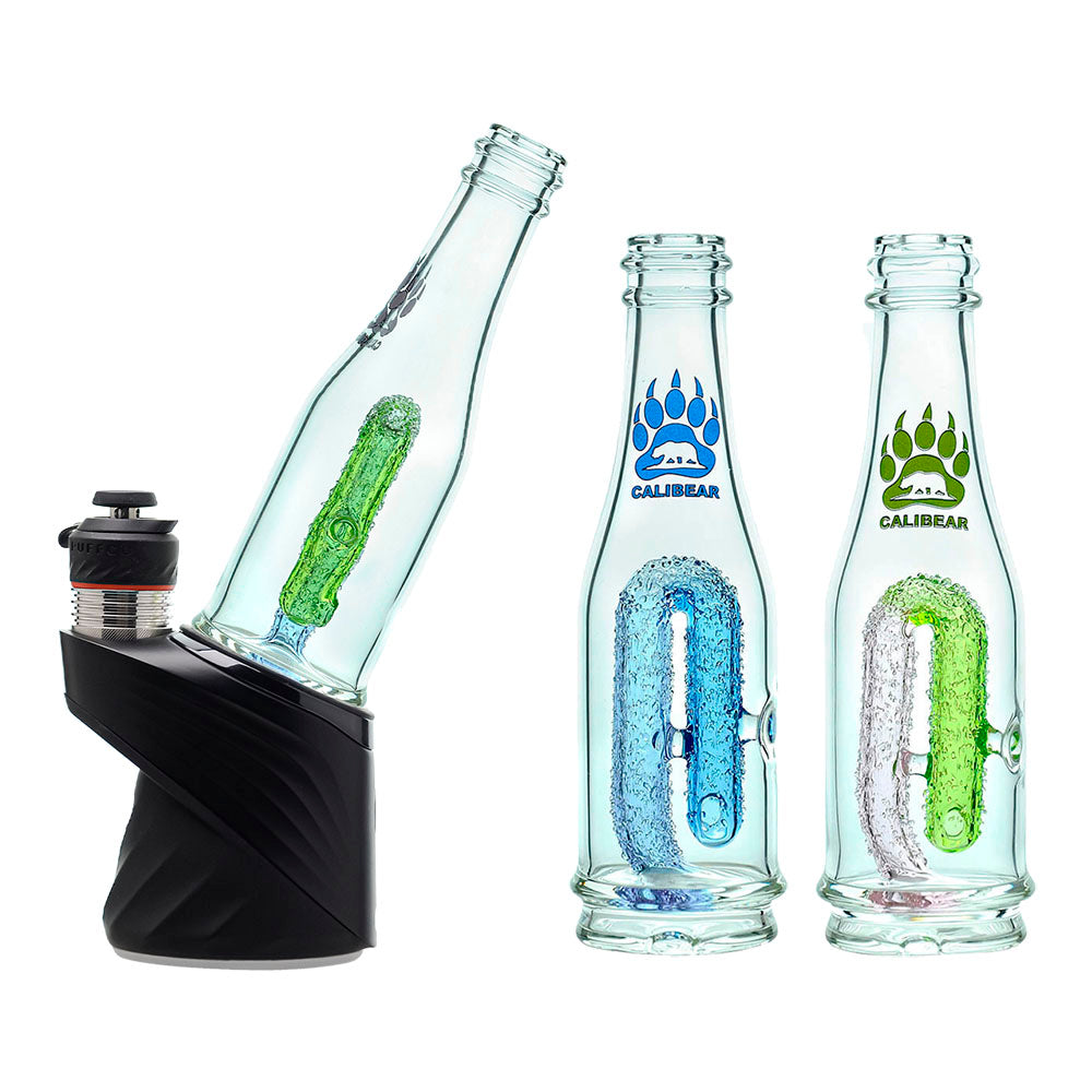Calibear glass attachment for Puffco Peak โ premium borosilicate glass (front view)