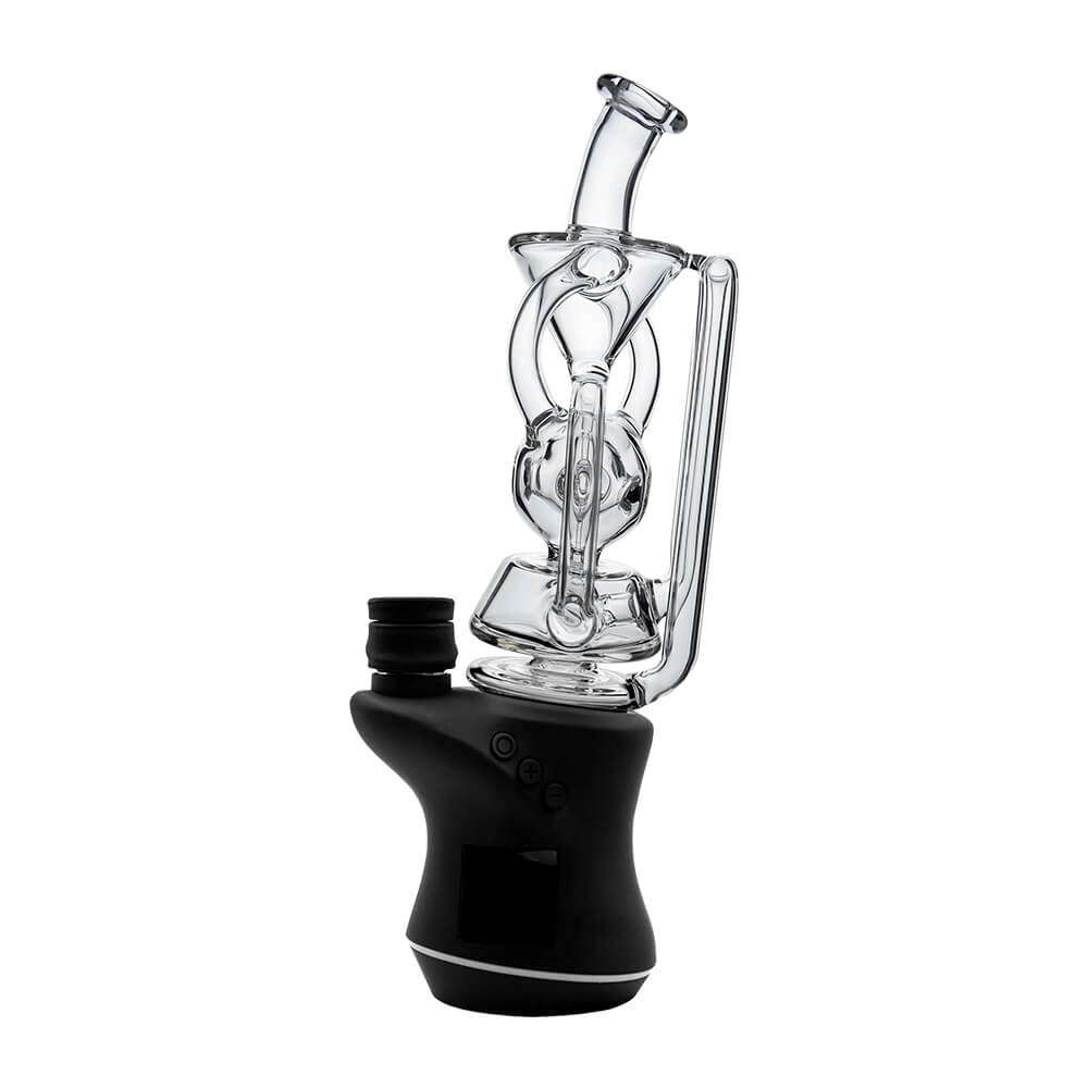 Calibear Swiss recycler for Focus V Carta — Swiss-hole percolation (side profile)