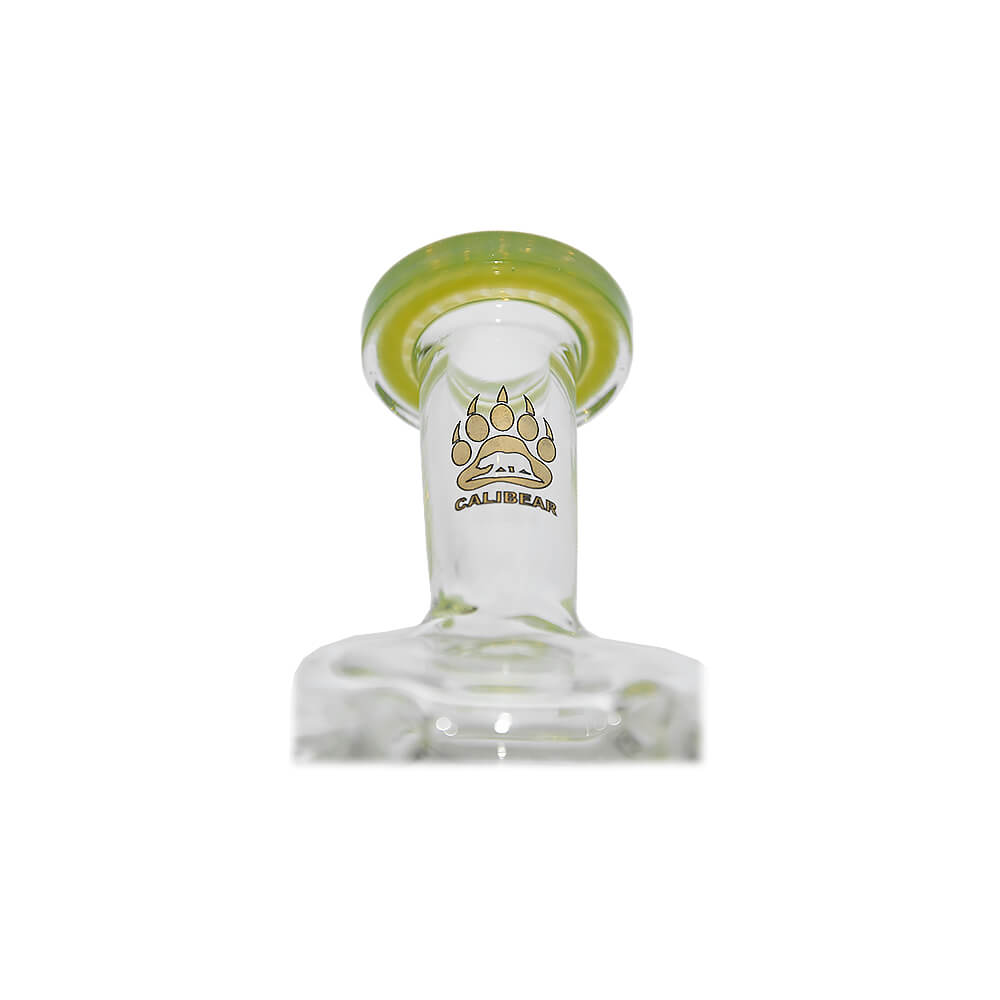 Calibear vortex recycler for Puffco Peak — spinning tornado water circulation (close-up detail)