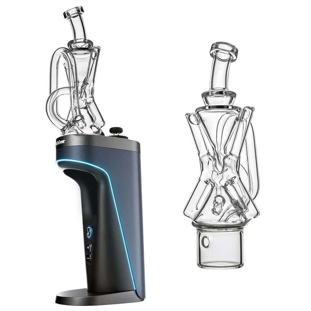 Calibear glass attachment for Dr. Dabber Switch 2 — premium borosilicate glass (front view)