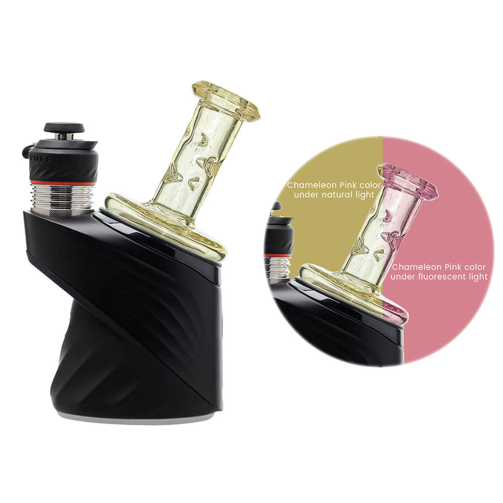 Calibear glass attachment for Puffco Peak — premium borosilicate glass (close-up detail)