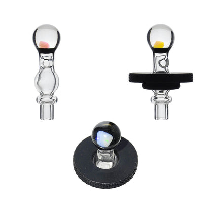 JOYSTICK CAP ENCASED W/ OPAL FOR DR.DABBER SWITCH 2-- Premium borosilicate glass smoking accessories from Calibear Glass. Ideal for dabbing, providing smooth hits and durability. Shop high-quality dab rigs, water pipes, bongs, erig glasses and glass smoki