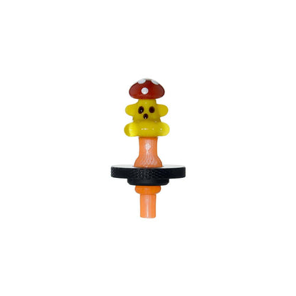 SUPER MUSHROOM MAN JOYSTICK CARB CAP FOR DR.DABBER SWITCH 2- Premium borosilicate glass smoking accessories from Calibear Glass. Ideal for dabbing, providing smooth hits and durability. Shop high-quality dab rigs, water pipes, bongs, erig glasses and glas