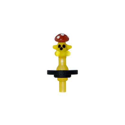 SUPER MUSHROOM MAN JOYSTICK CARB CAP FOR DR.DABBER SWITCH 2- Premium borosilicate glass smoking accessories from Calibear Glass. Ideal for dabbing, providing smooth hits and durability. Shop high-quality dab rigs, water pipes, bongs, erig glasses and glas