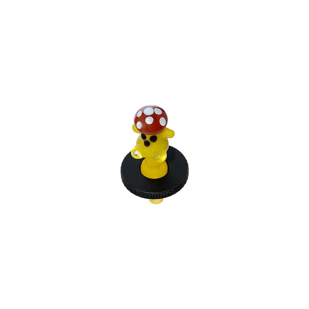 SUPER MUSHROOM MAN JOYSTICK CARB CAP FOR DR.DABBER SWITCH 2- Premium borosilicate glass smoking accessories from Calibear Glass. Ideal for dabbing, providing smooth hits and durability. Shop high-quality dab rigs, water pipes, bongs, erig glasses and glas