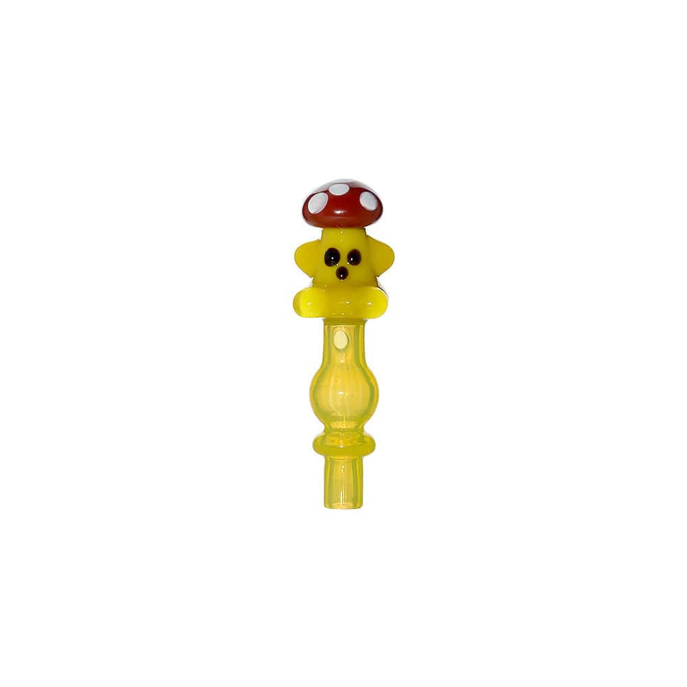 SUPER MUSHROOM MAN JOYSTICK CARB CAP FOR DR.DABBER SWITCH 2- Premium borosilicate glass smoking accessories from Calibear Glass. Ideal for dabbing, providing smooth hits and durability. Shop high-quality dab rigs, water pipes, bongs, erig glasses and glas