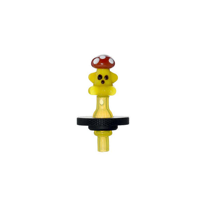 SUPER MUSHROOM MAN JOYSTICK CARB CAP FOR DR.DABBER SWITCH 2- Premium borosilicate glass smoking accessories from Calibear Glass. Ideal for dabbing, providing smooth hits and durability. Shop high-quality dab rigs, water pipes, bongs, erig glasses and glas