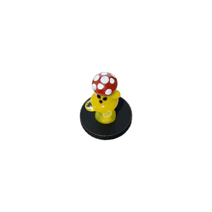SUPER MUSHROOM MAN JOYSTICK CARB CAP FOR DR.DABBER SWITCH 2- Premium borosilicate glass smoking accessories from Calibear Glass. Ideal for dabbing, providing smooth hits and durability. Shop high-quality dab rigs, water pipes, bongs, erig glasses and glas