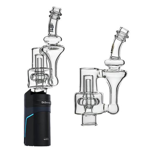 CALIBEAR Ghost 2 RBR RECYCLER GLASS TOP-- Premium dr. dabber glass attachment from Calibear Glass. Ideal for dabbing, providing smooth hits and durability. Shop high-quality dab rigs, water pipes, bongs, erig glasses and glass smoking accessories at Calibear Glass. Elevate your smoking experience with a durable and stylish glass dab rig. Free shipping on all orders.